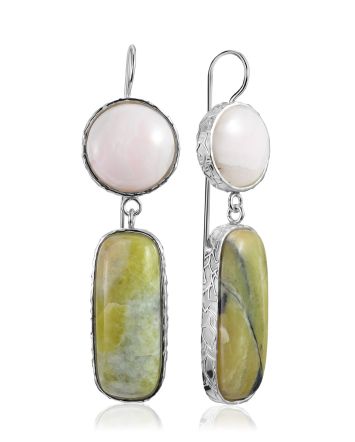 Fabulous Earrings With Aragonite And Violane The Bella Terra, image 