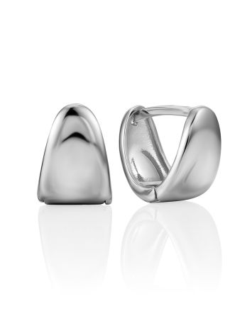 Minimalist Silver Huggies Earrings The ICONIC, image 