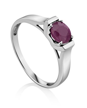 Simplistic Design Corundum Ring, Ring Size: 6.5 / 17, image 