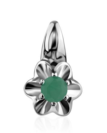 Cute Floral Motif Beryl Pendant, image 