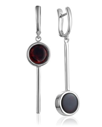 Mismatched Black Amber Earrings The Palazzo, image 