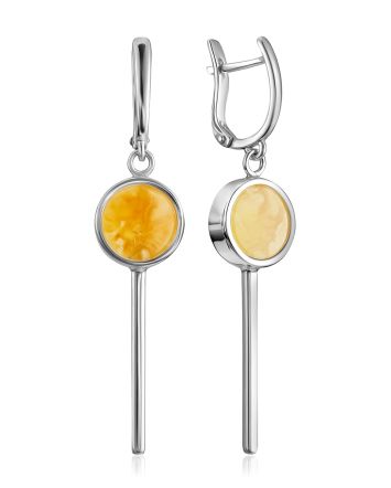 Bold Geometric Design Amber Earrings The Palazzo, image 