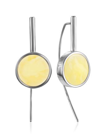 Geometric Design Amber Threader Earrings The Palazzo, image 