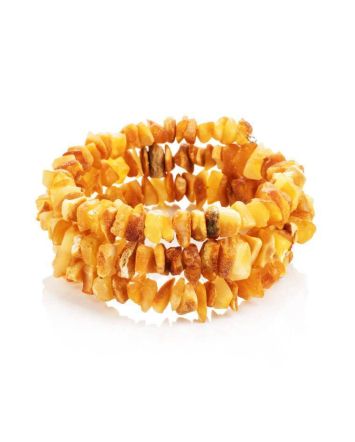 Unpolished Honey Amber Bracelet, image 