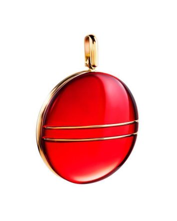 Amber Pendant In Gold The Sangria, image 