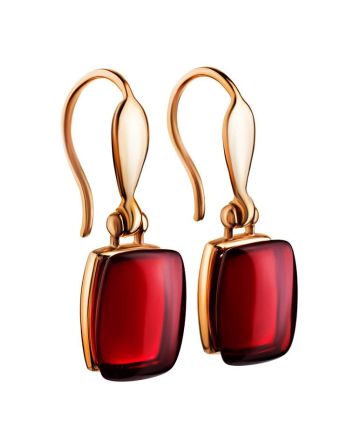 Amber Earrings In Gold The Sangria, image 