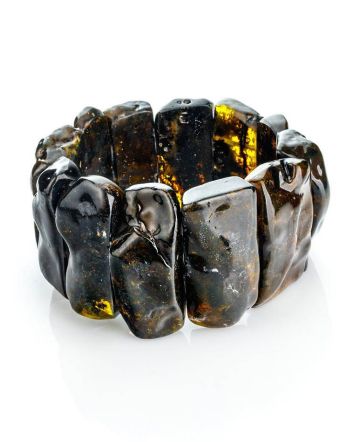 Black Amber Bracelet The Volcano, image 