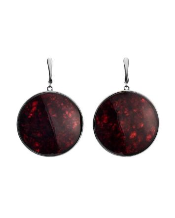 Drop Amber Earrings In Sterling Silver The Monaco, image 