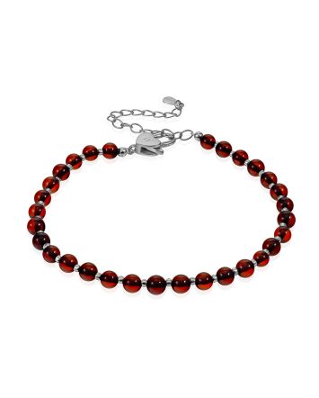 Stylish Amber Beaded Bracelet The Palazzo, image 
