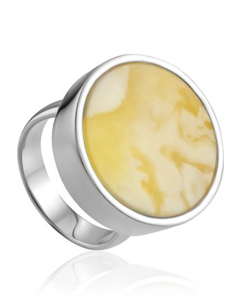 Bold Amber Cocktail Ring The Palazzo, Ring Size: Adjustable, image 