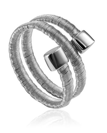 Minimalist Design Coil Ring The Silk, Ring Size: 6 / 16.5, image 