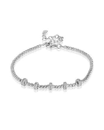 Shimmering Beaded Bracelet With Crystals The Sparkling, image 
