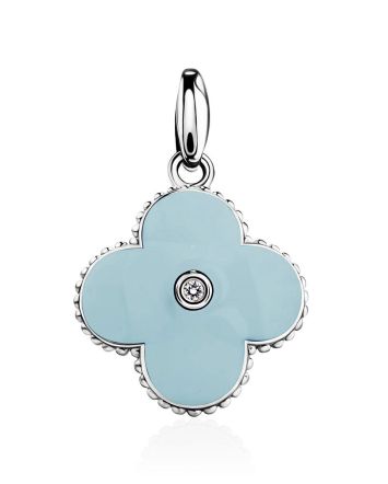 Clover Design Enamel Diamond Pendant The Heritage, image 