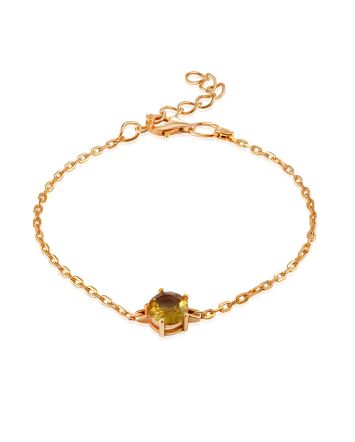 Chic Chain Bracelet With Zultanite Stone, image 