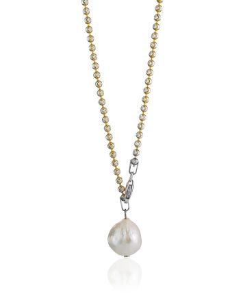 Elegant Baroque Pearl Necklace The Oceania, image 