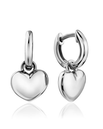 Heart Motif Transformable Earrings, image 