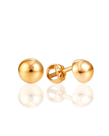 Gilded Stud Earrings, image 