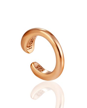 Rose Gold-Plated Ear Cuff The Liquid, image 