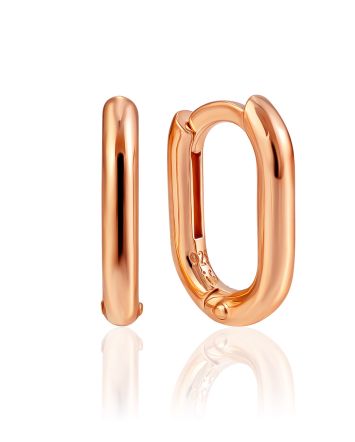 Bold Carabiner Motif Gilded Hoops The ICONIC, image 