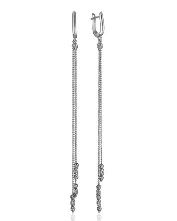 Extra Long Chain Earrings The Sparkling, image 