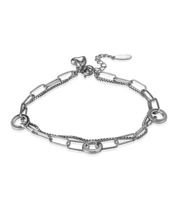 Delicate Chain Bracelet With Cute Heart Pendant The ICONIC, image 