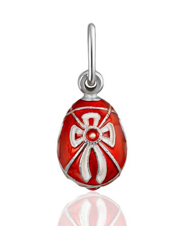 Bow Motif Egg Pendant The Romanov, image 