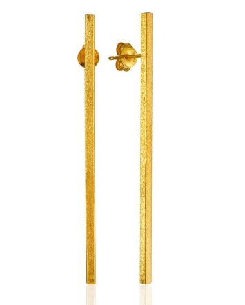 Gilded Stick Motif Earrings The ICONIC, image 