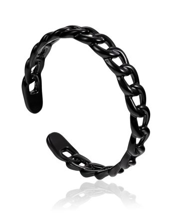 Chain Design Ring The ICONIC black edition, Ring Size: 5.5 / 16, image 