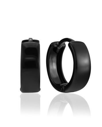 Chunky Black Hoops The  ICONIC black edition, image 