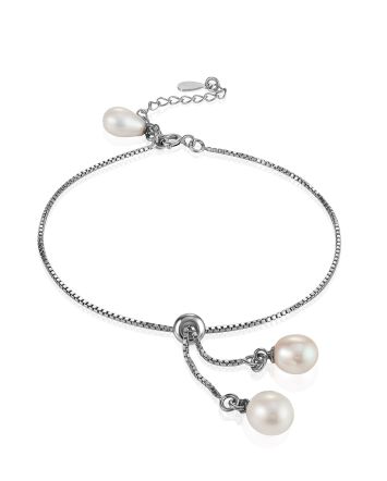 Chic Slider Bracelet With Pearl The Oceania, image 
