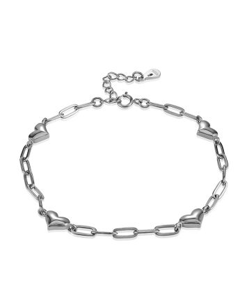 Cute Link Bracelet With Hearts The ICONIC, image 