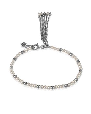 Mix Tone Pearl Bracelet With Tassel The Oceania, image 