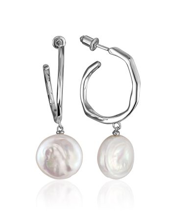 Designer Baroque Pearl Earrings The Oceania, image 