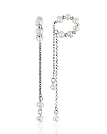 Elegant Pearl Ear Cuffs The Oceania, image 
