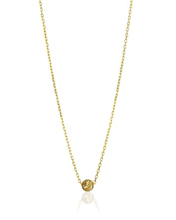 Minimalist Faceted Bead Charm Necklace The Sparkling, image 