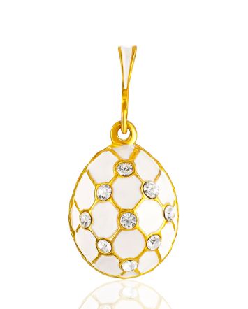 Lustrous Crystal Egg Pendant With Enamel The Romanov, image 