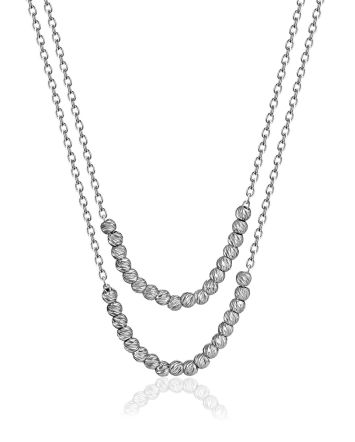 Double-Layered Necklace With Beads The Sparkling, image 