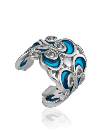 Whimsical Designer Ear Cuff With Enamel The Gothic, image 