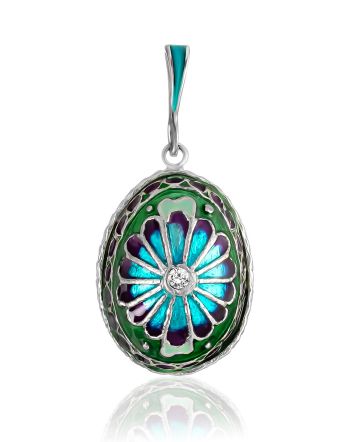 Mix Color Enamel Egg Pendant The Romanov, image 