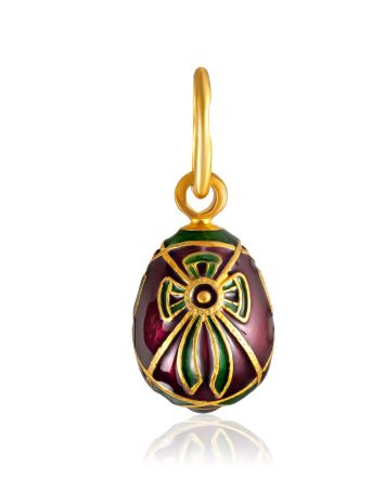 Tiny Egg Pendant With Enamel The Romanov, image 