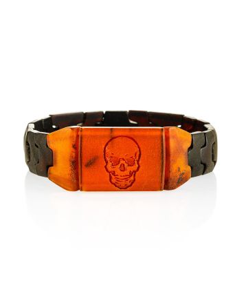 Bold Amber Bracelet With Engraving, image 