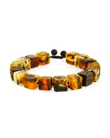 Bold Textured Amber Bracelet, image 