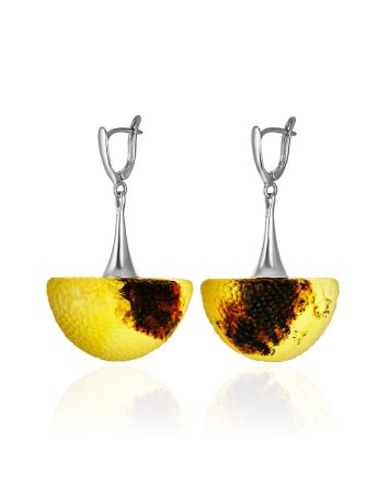 Bold Designer Amber Earrings, image 