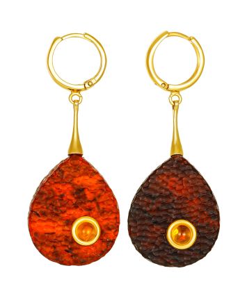 Fabulous Amber Drop Earrings, image 