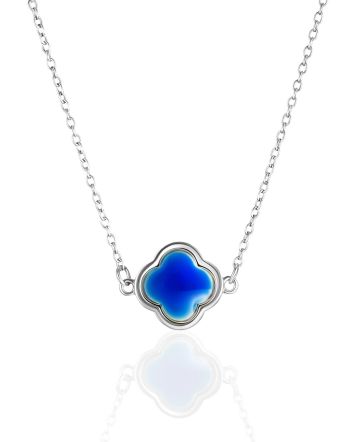 Fabulous Blue Amber Pendant Necklace The Monaco, image 