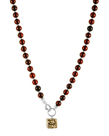 Designer Amber Beads With Geometric Pendant, image 
