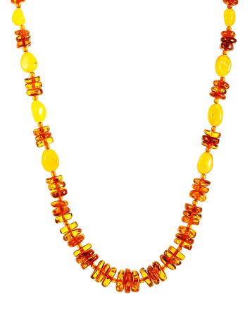 Stylish Natural Baltic Amber Beads, image 