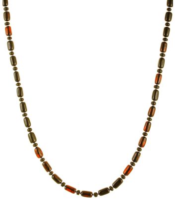 Exotic Style Amber Beaded Necklace, image 
