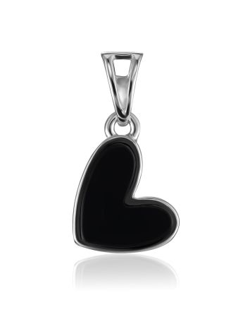 Cute Amber Heart Pendant, image 
