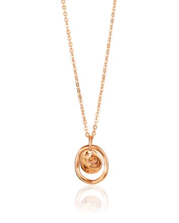 Gilded Necklace With Glossy Pendant The Liquid, image 